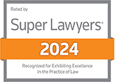Logo Recognizing Dulaney, Lauer & Thomas's affiliation with Super Lawyers 2024